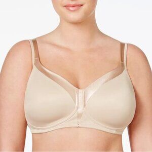 Playtex Full Figure 18 Hour Sleek & Smooth Wireless Bra Size 44C Nude 4803